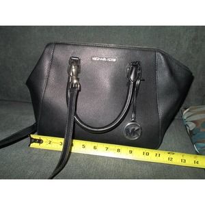 Michael Kors black bag and matching wallet